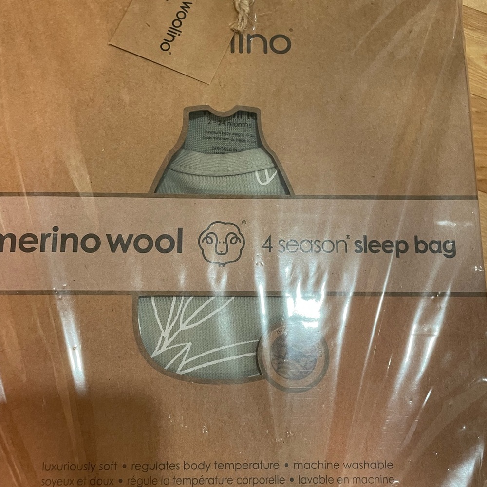 New in box Woolino 4 season sleep sack
